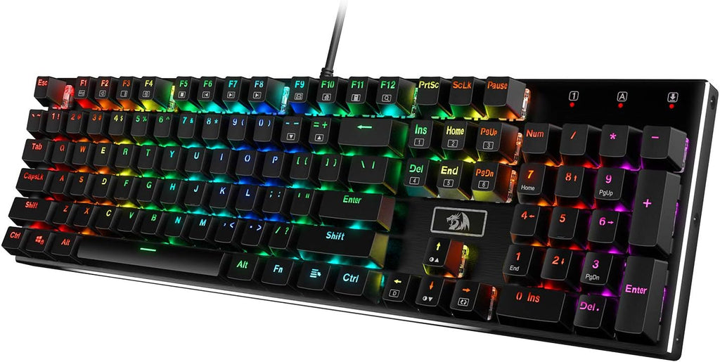 RGB LED Backlit Wired Mechanical Gaming Keyboard E68059