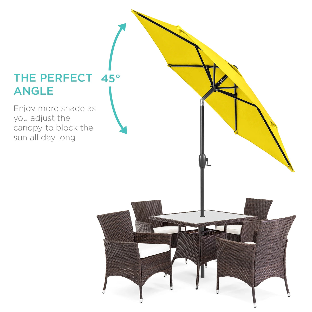 7.5ft Heavy-Duty Outdoor Patio Umbrella U15453