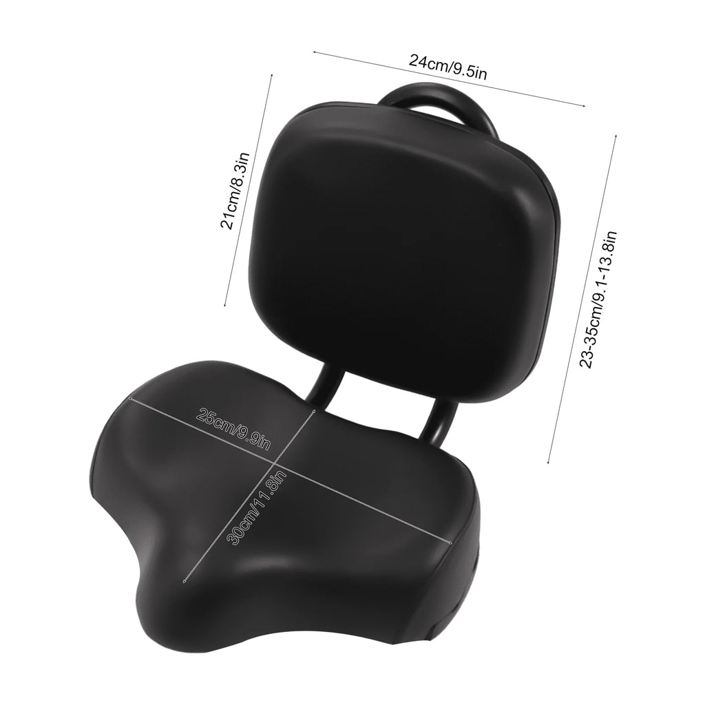Wide Comfort Tricycle Bike Saddle Seat Cushion Pad With Back Rest A656