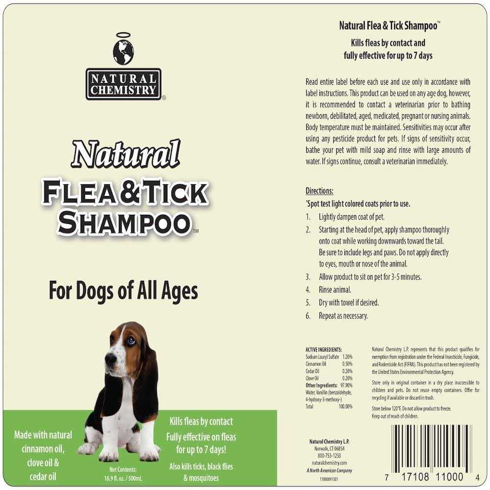 Natural Flea & Tick Shampoo for Dogs W2186