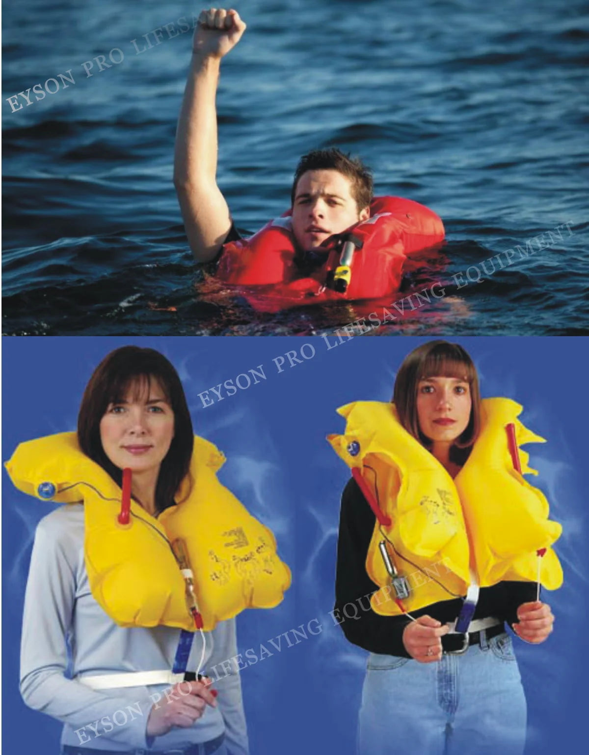 Adult Inflatable Life Jacket with Whistle Z3423