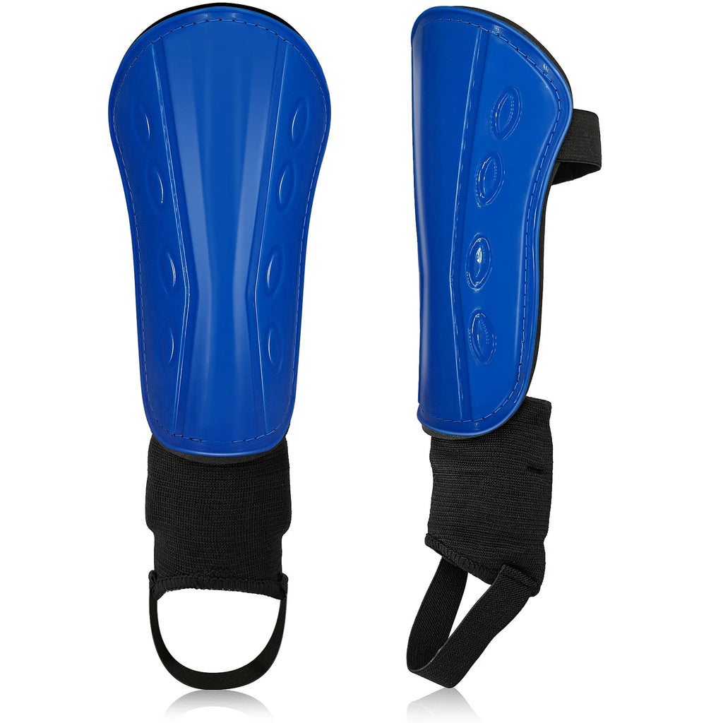 Children's Football Pads, Junior Football Leg Guards, Blue, Small Q59885