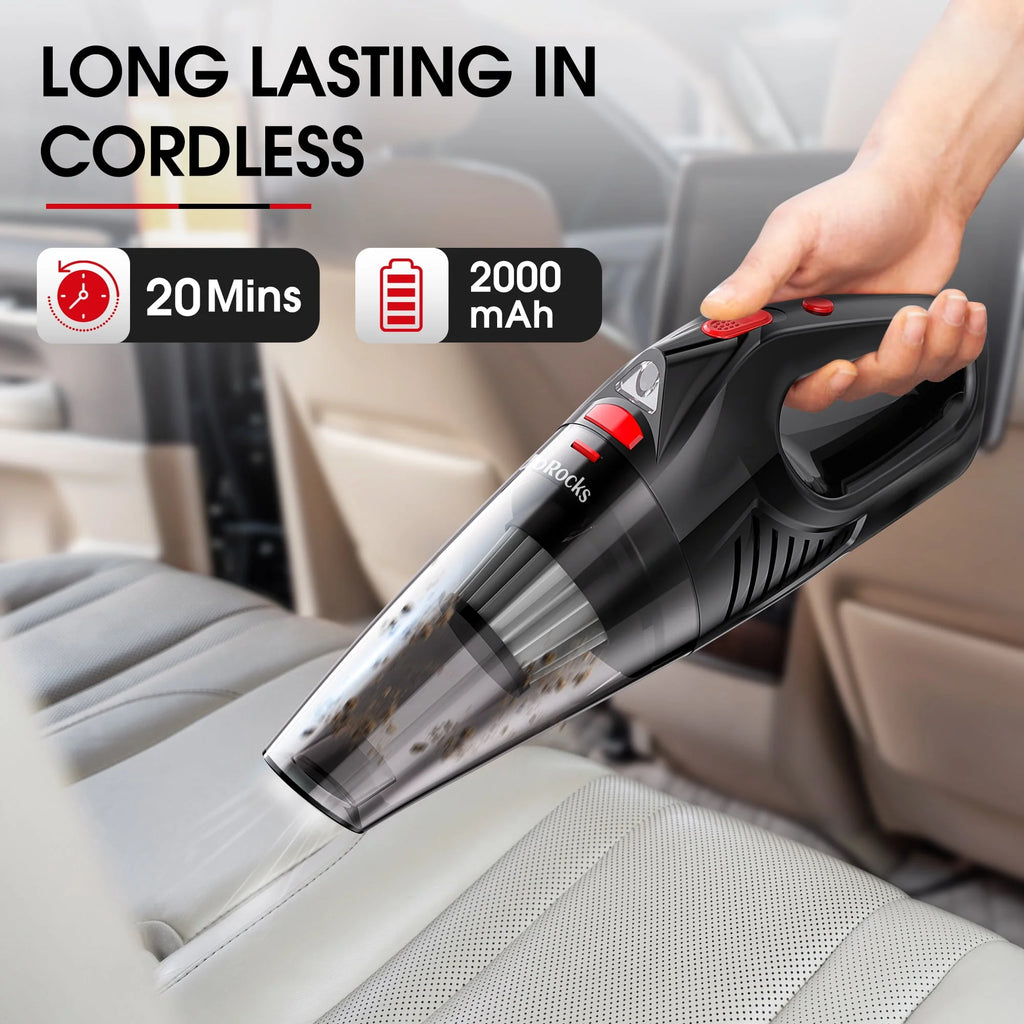 Cordless Portable Handheld Car Vacuum Cleaner with LED Lights R923396
