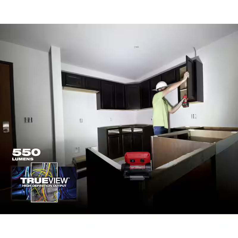 550 Lumens LED USB Pivoting Flood Light & 600 Lumens LED USB Hard Hat Headlamp 2-Pack W106120