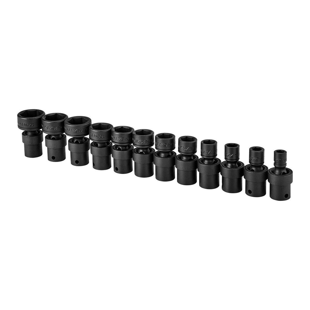 3/8 in. Drive SAE Impact Swivel Socket Set, 12-Piece I7567