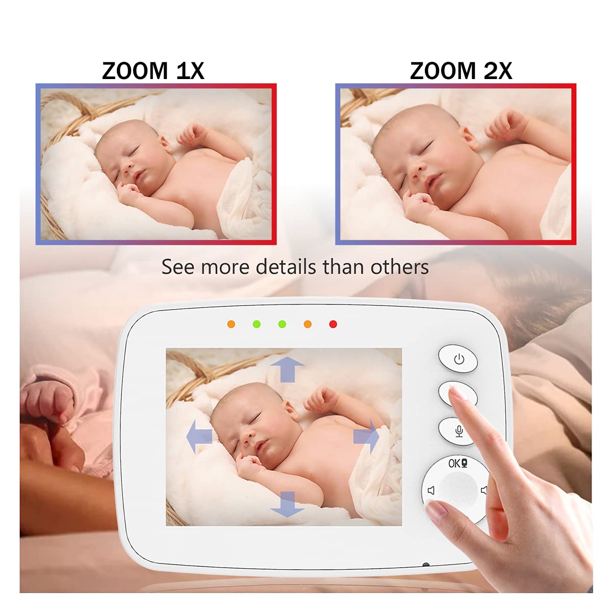 3.2 Video Baby Monitor with Camera A4692