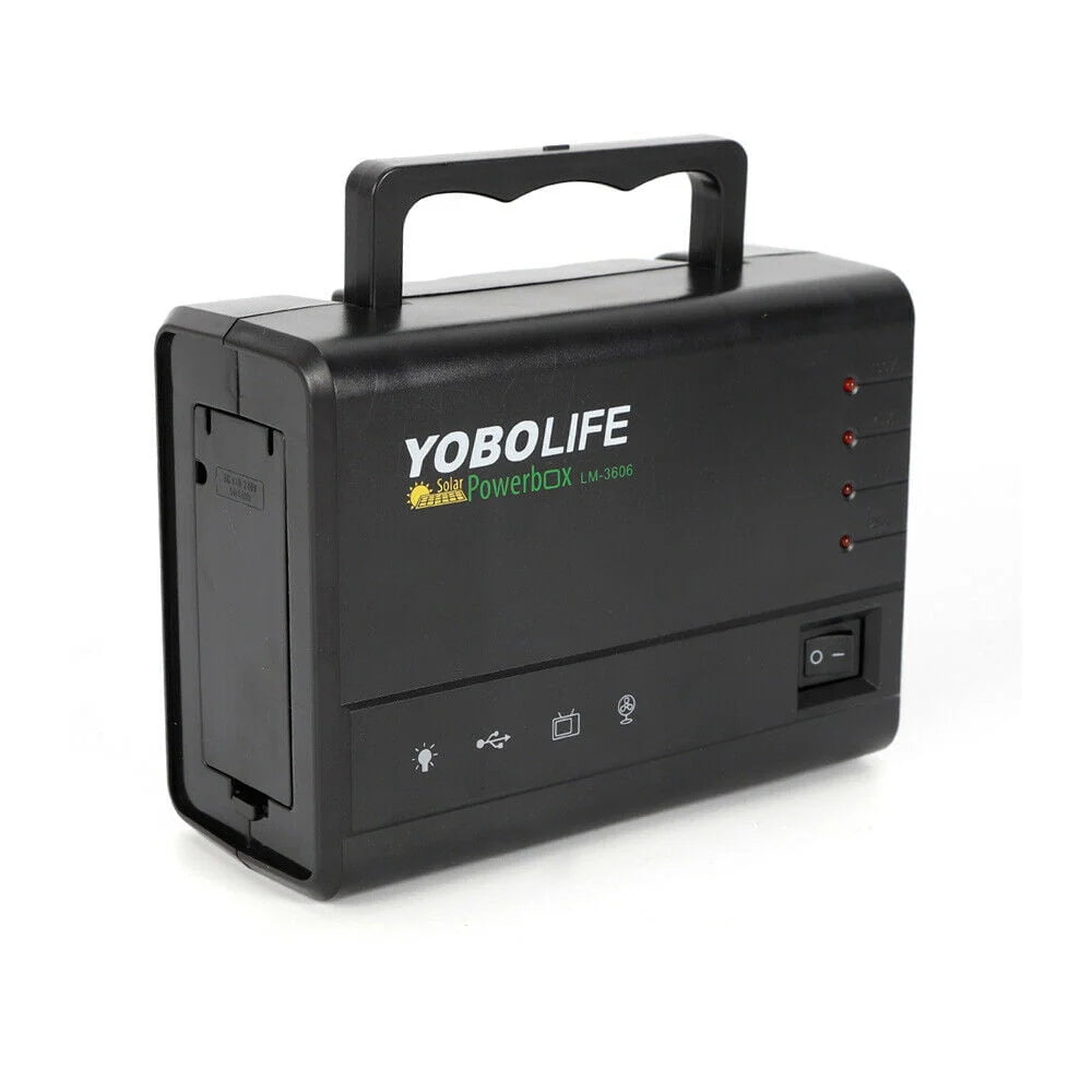 Portable Solar Panel Power Generator Kit with 4 Bulbs E617306