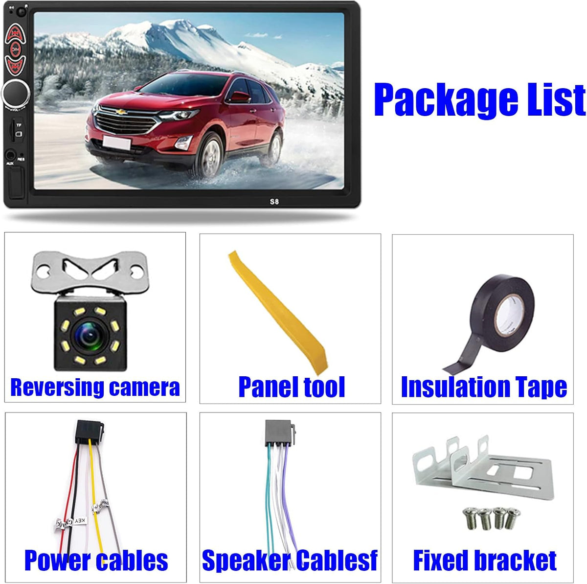 7 Inch Touchscreen Double Din Car Stereo K232362