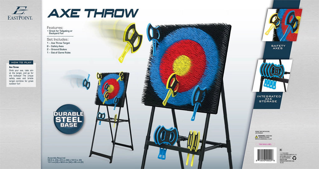 Axe Throwing Target Game with 8 Throwing Axes T46357