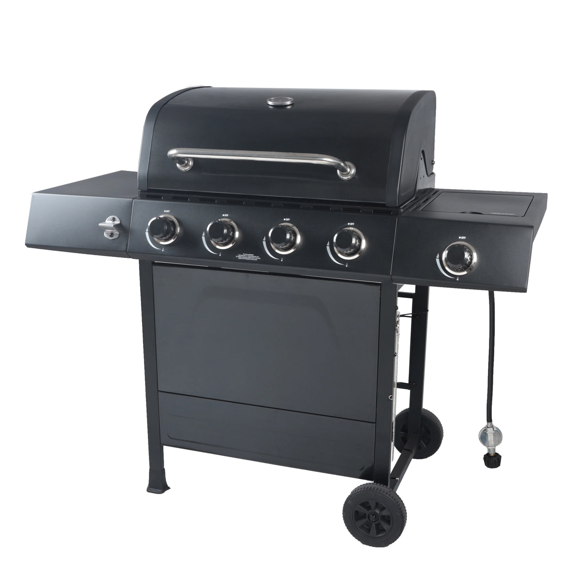 4-Burner Propane Gas Grill with Side Burner N602