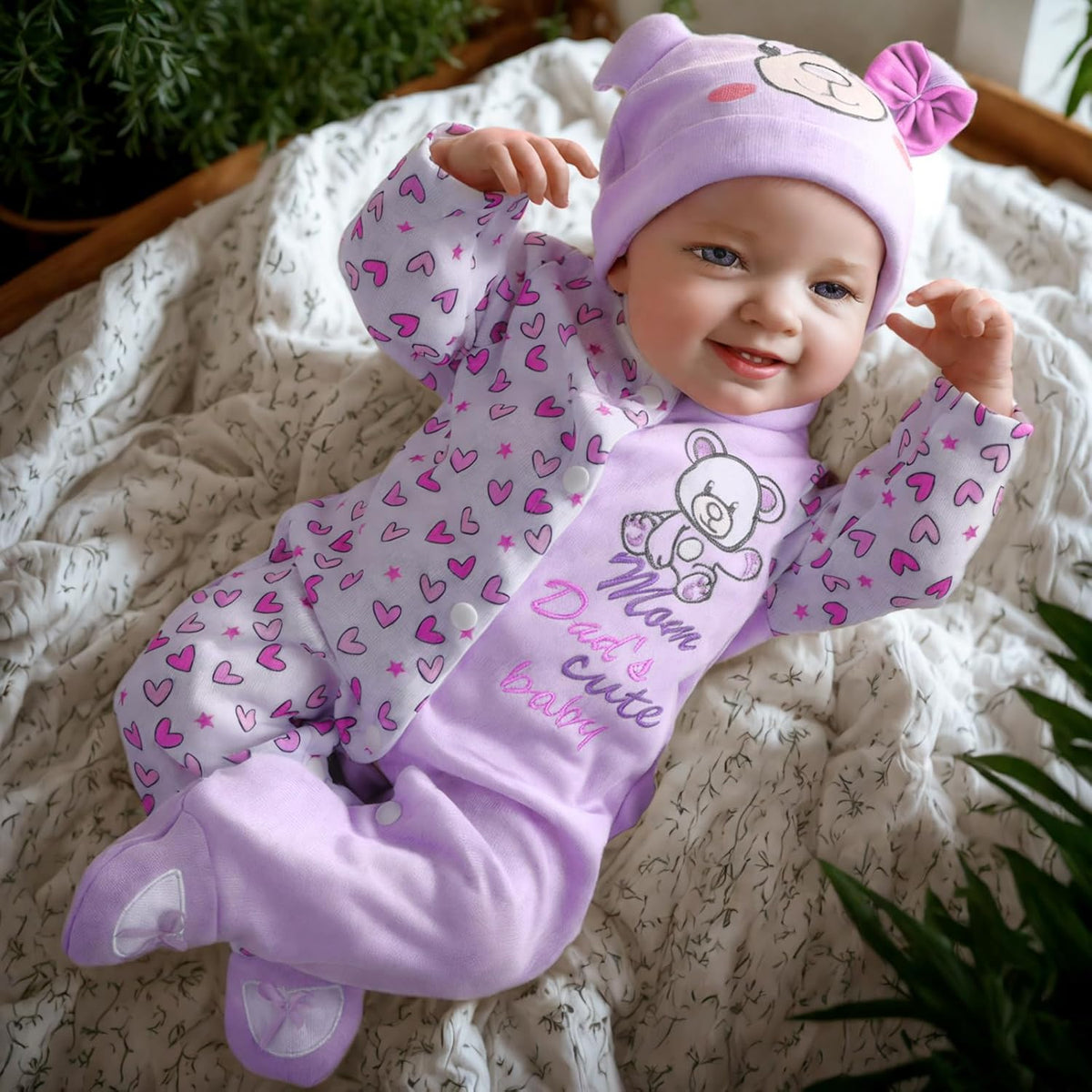 20-Inch Lifelike Reborn Baby Dolls Soft Body Awake Girl M484