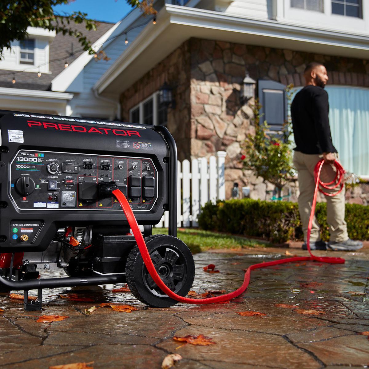 25 ft. 30 Amp 125/250V 4-Outlet Generator Extension Cord Q944