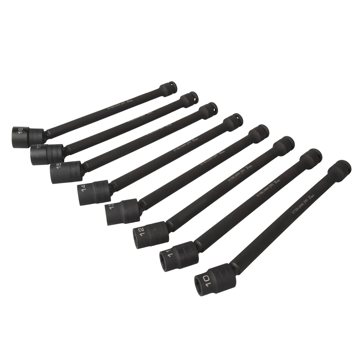8 Piece Metric Impact Swivel Extension Socket Set O40130