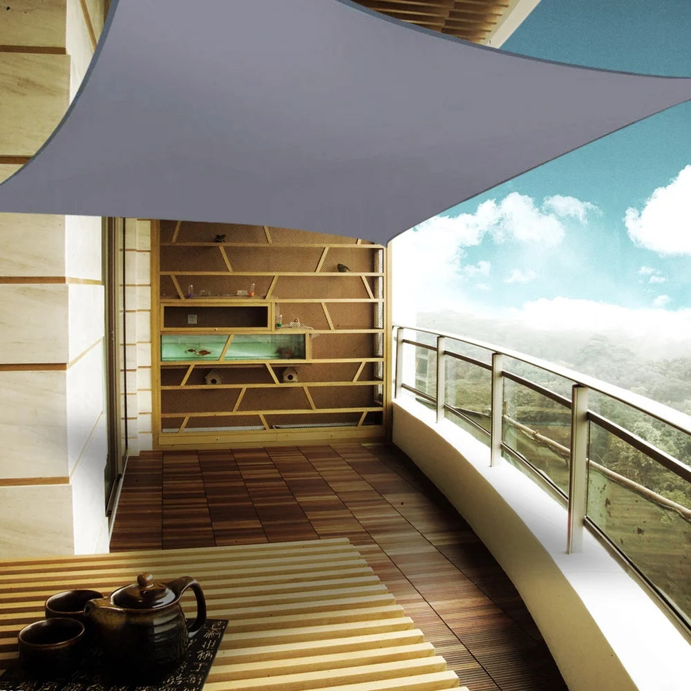 Rectangle Waterproof Sun Shade Sail with Rope O1614