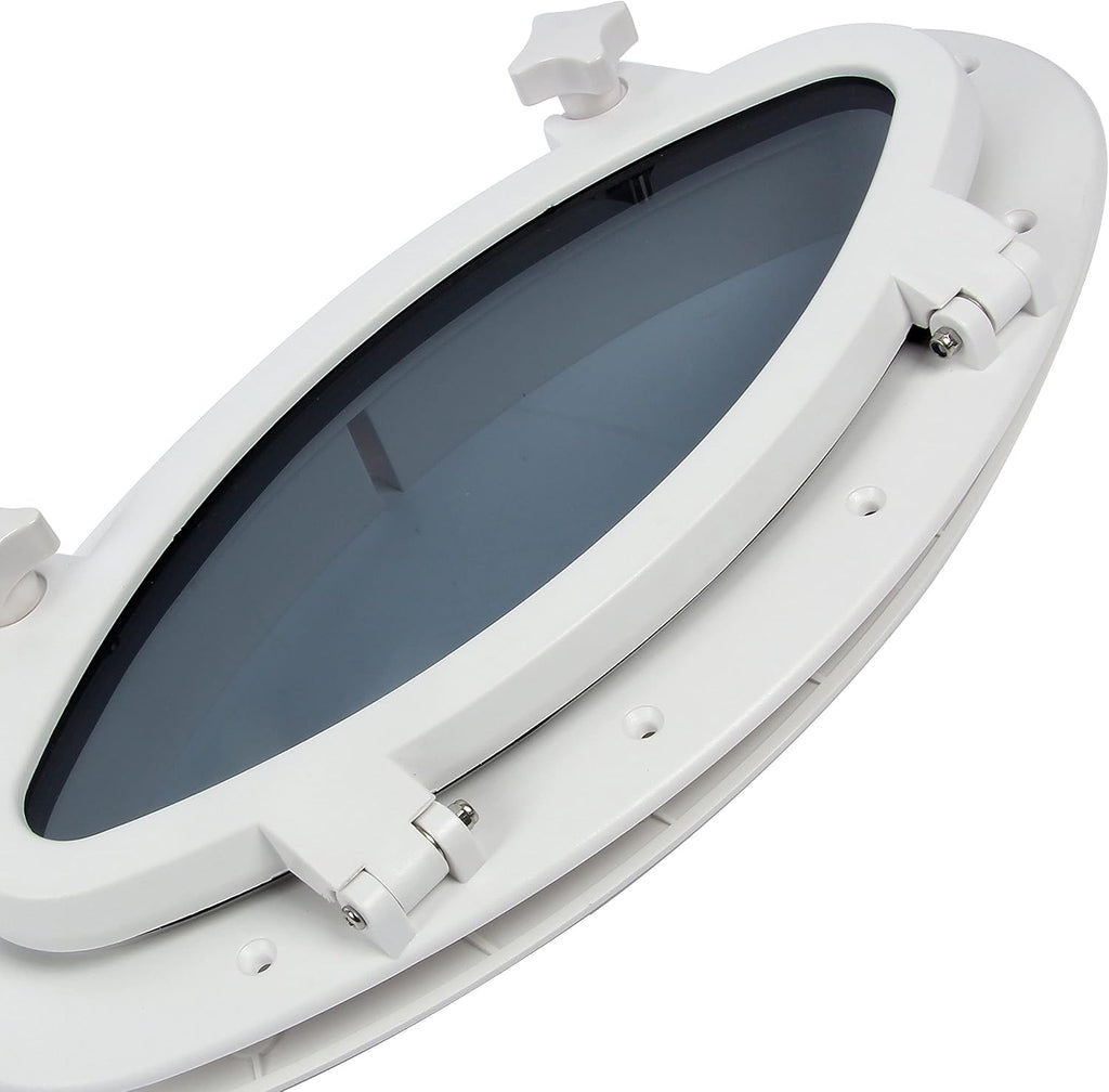 Pair of 16” x 8-5/8” Oval Opening Portlight Porthole Replacement Window N5762