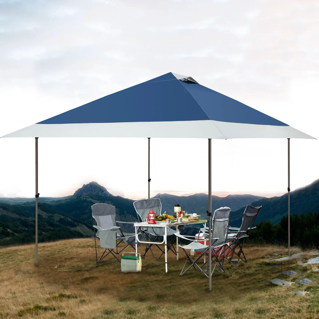 13'x13' Pop-up Canopy with Auto Extending Eaves D16819