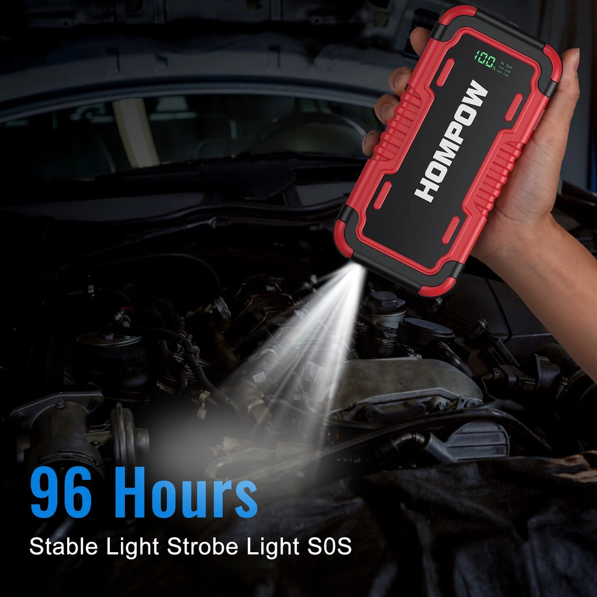 2000A Peak 18000mAh Lithium Jump Starter Battery Pack E531701
