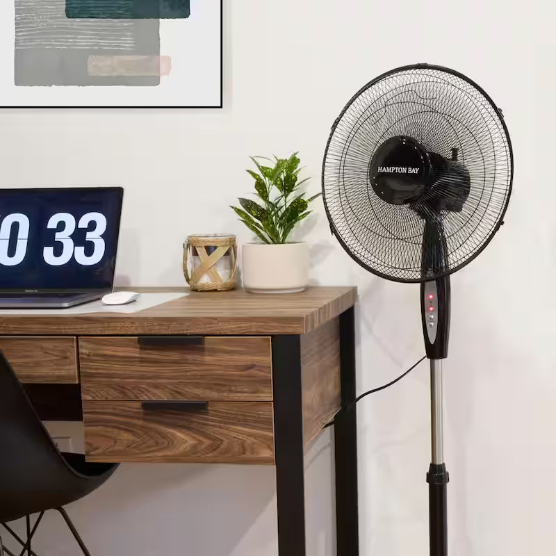 16 in. 3 Speed Oscillating Standing Fan J6480