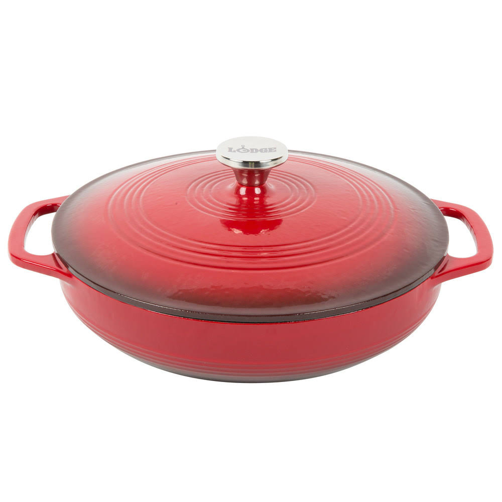Cast Iron Casserole Dish 3.6 qt Red V257