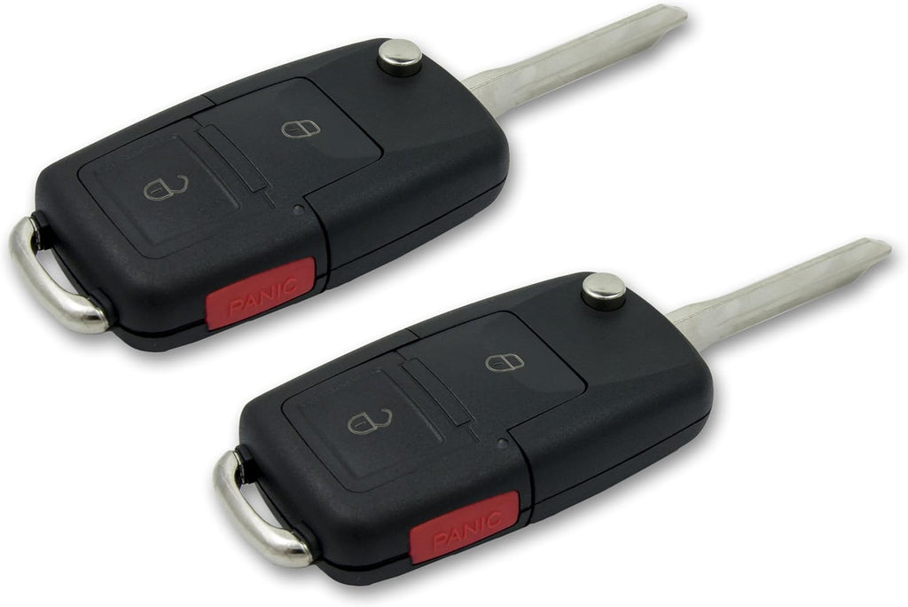 3 Button Flip Car Key Fob (2 Pack) L58590