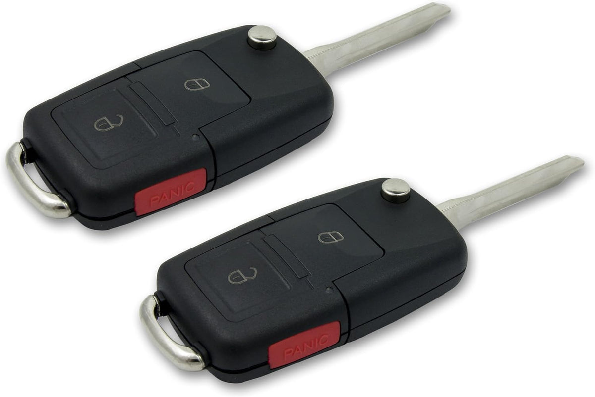 3 Button Flip Car Key Fob (2 Pack) L58590