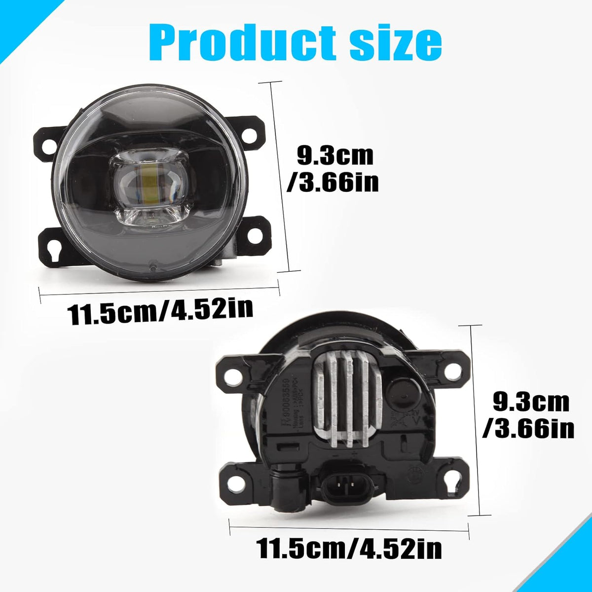 LED Driving Fog Light H11 Plug Clear Lens K76047
