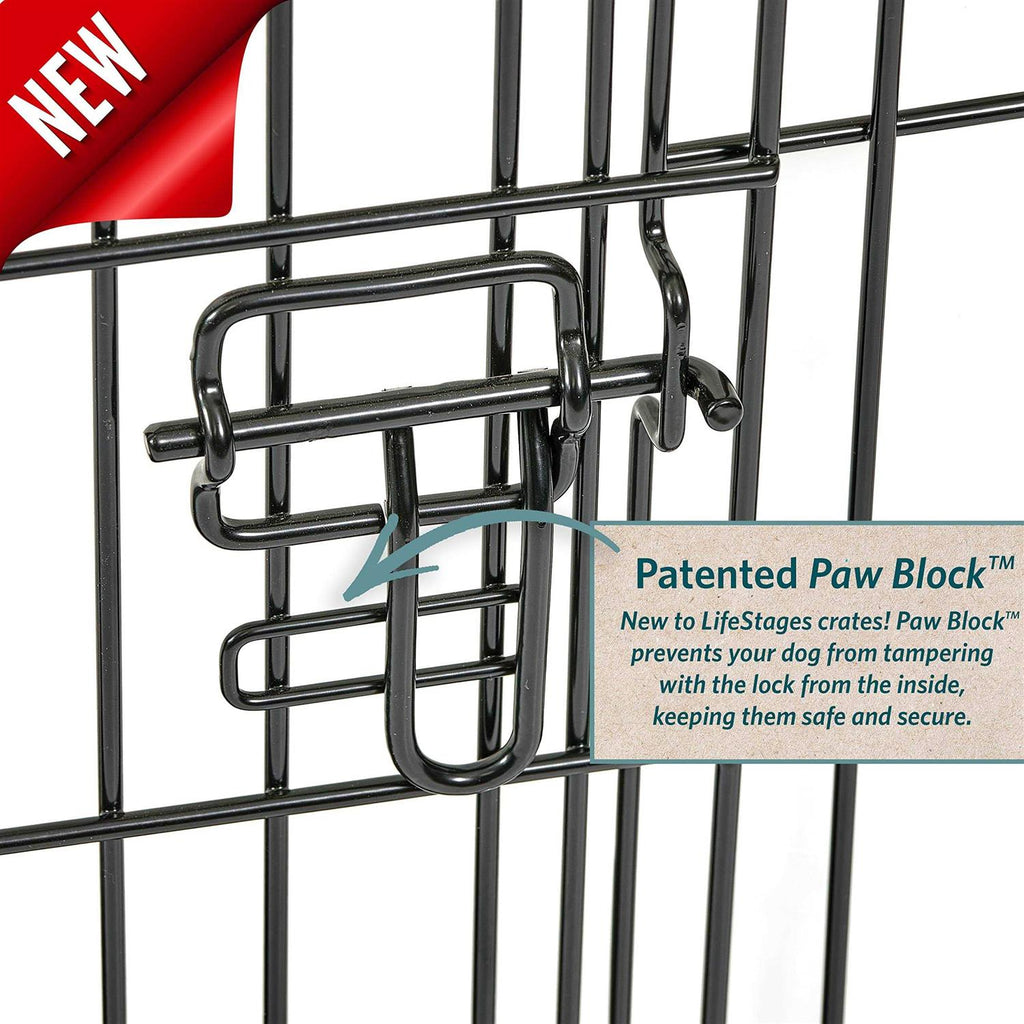 Black Single Door Dog Crate O583