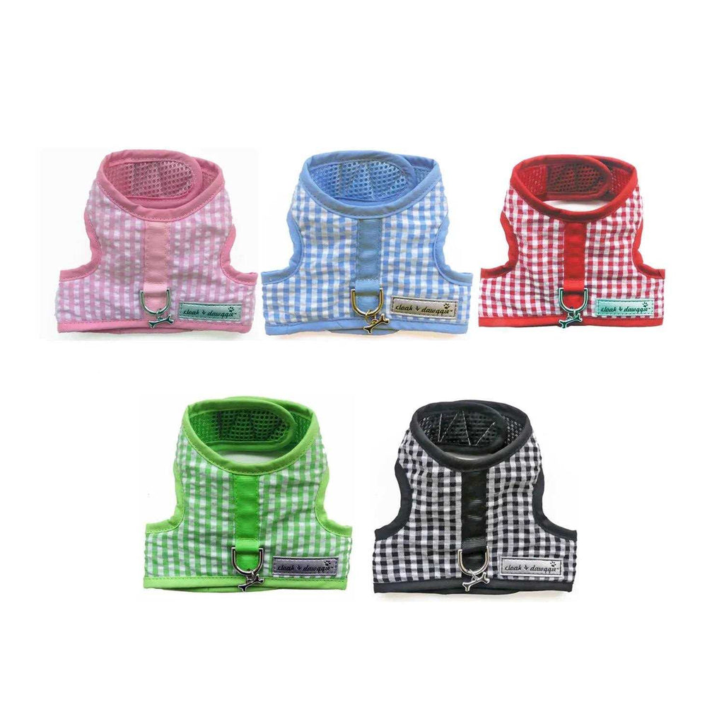 Teacup Gingham Dog Harness Vest G899621