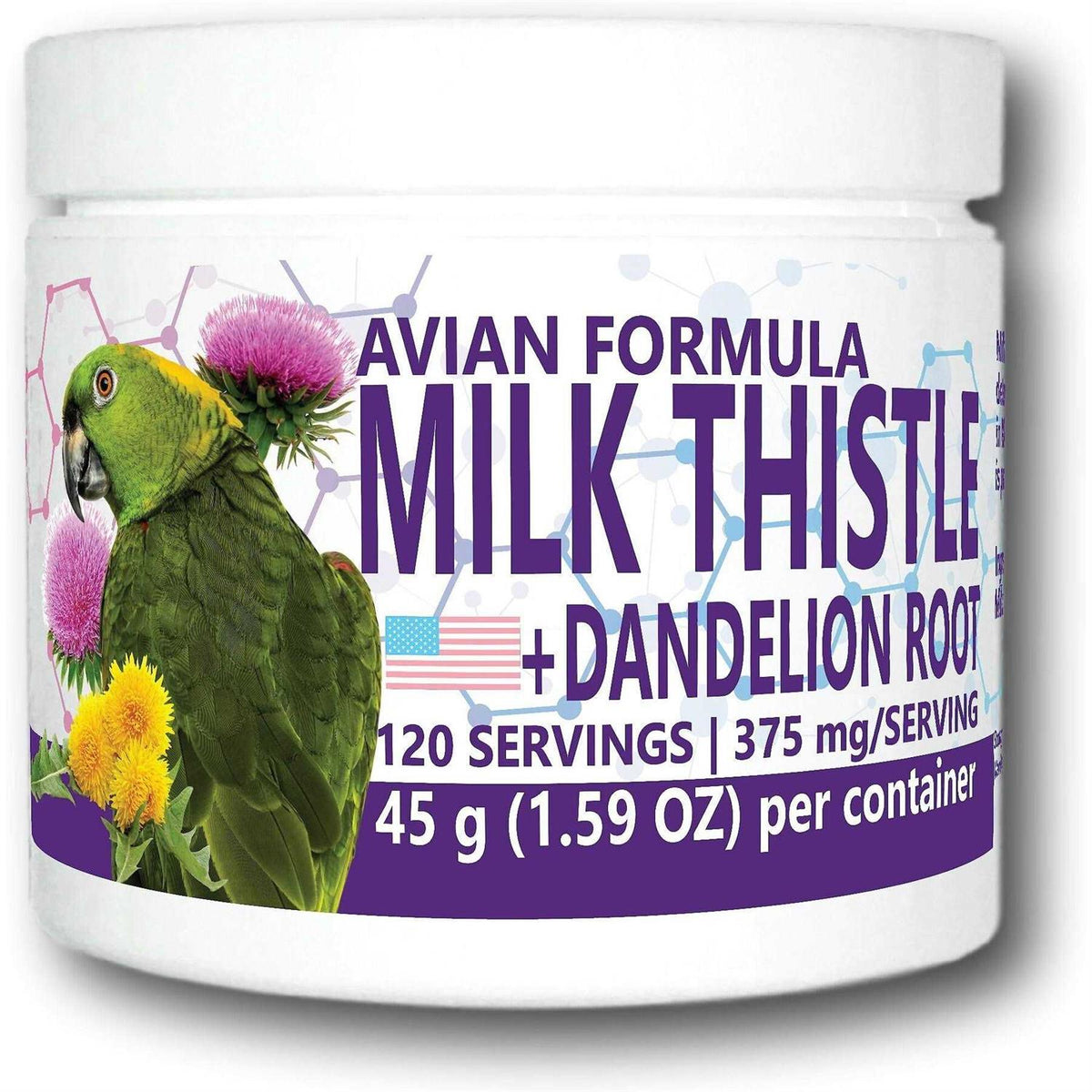 Milk Thistle & Dandelion Root Bird Supplement V76477