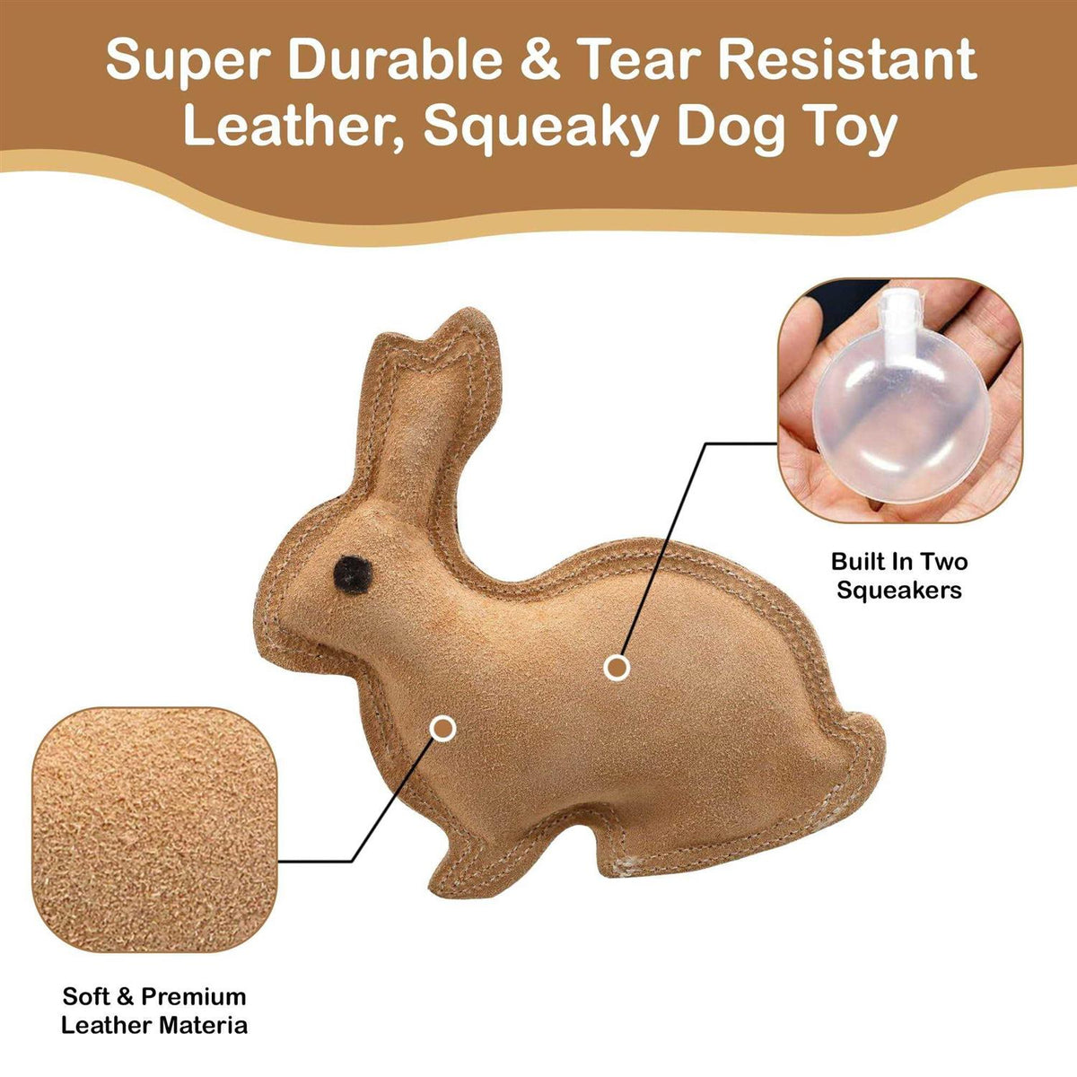 Fused Leather Dog Toy V141327