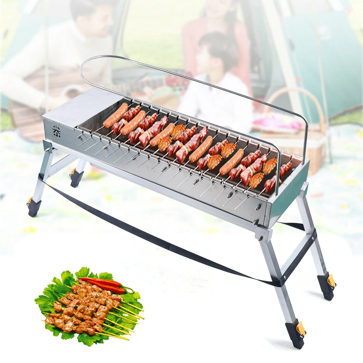Automatic Flip Barbecue Stove Outdoor BBQ S2570