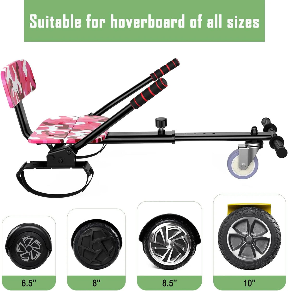 6.5 Two Wheel Self Balancing Scooter with Seat Attachment T768285
