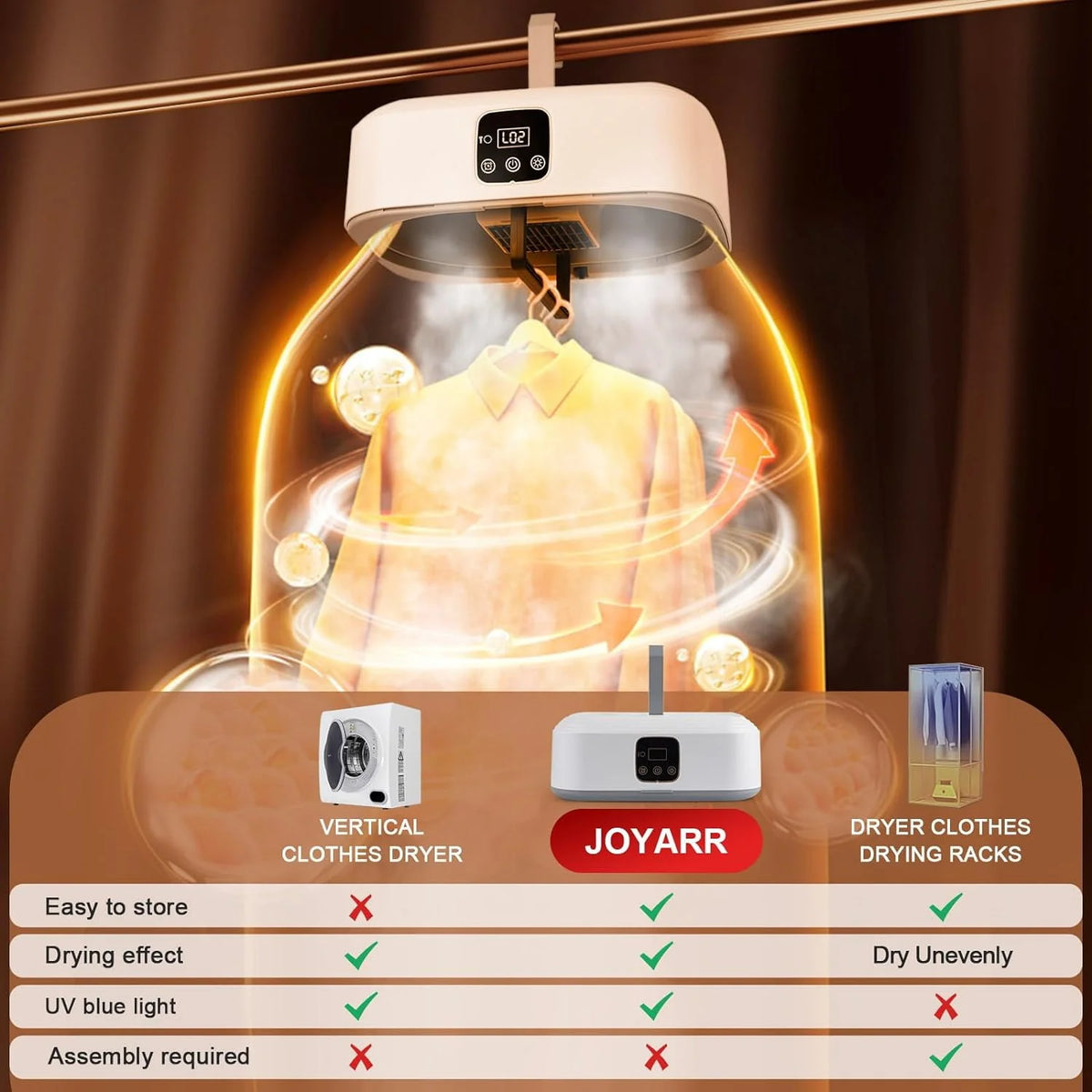 Portable Compact Clothes Dryer with Timer P698