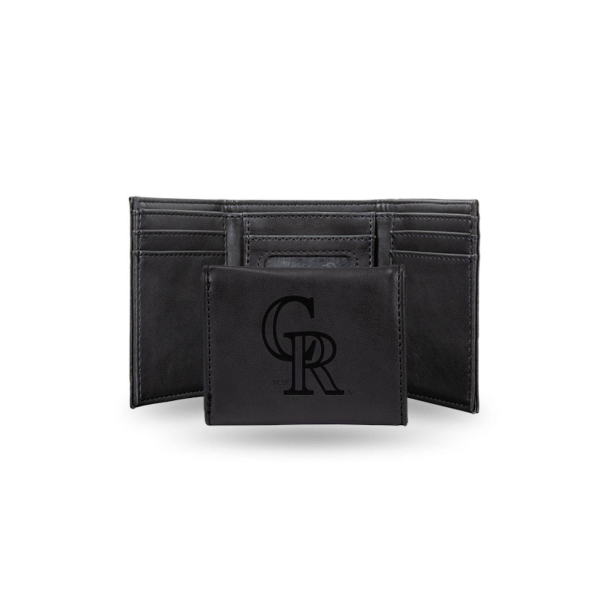 Black MLB Colorado Rockies Trifold Wallet T34874