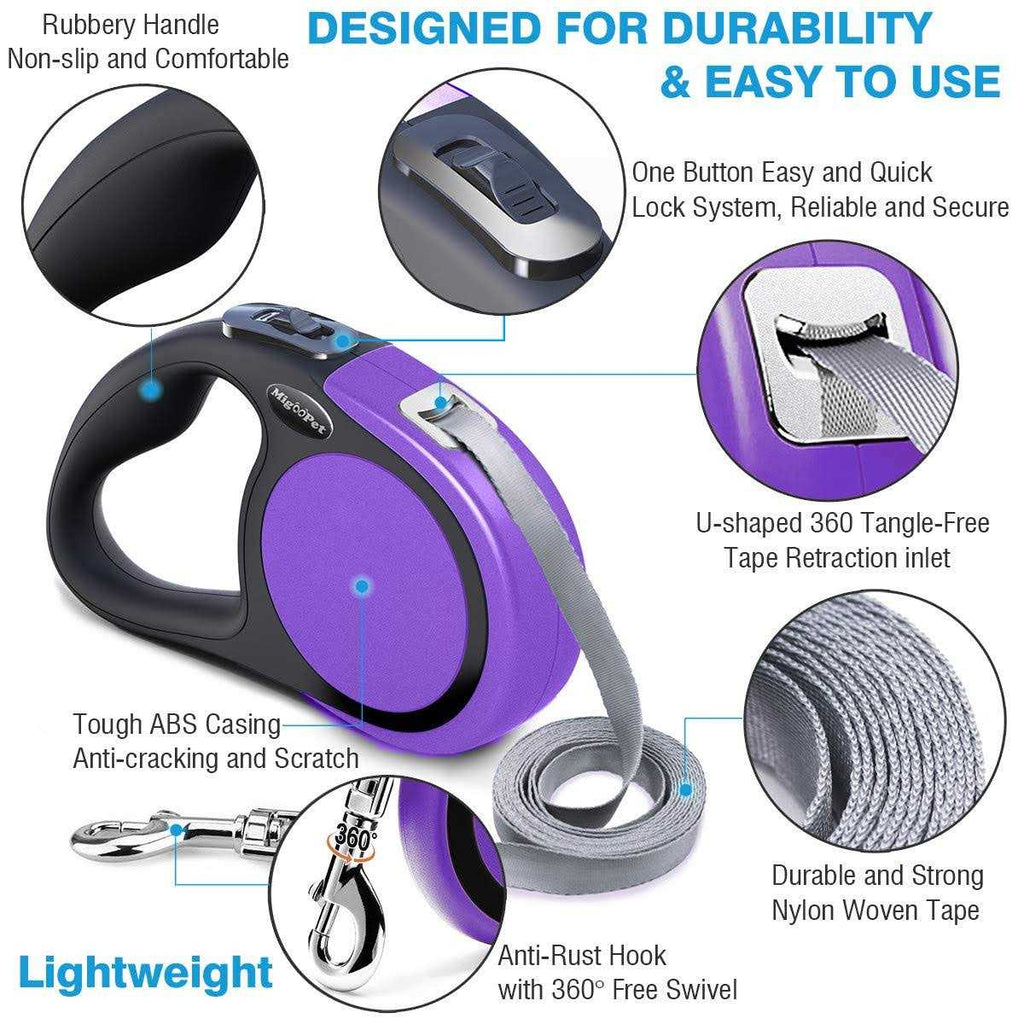 Heavy Duty Retractable Dog Leash 16ft W7193