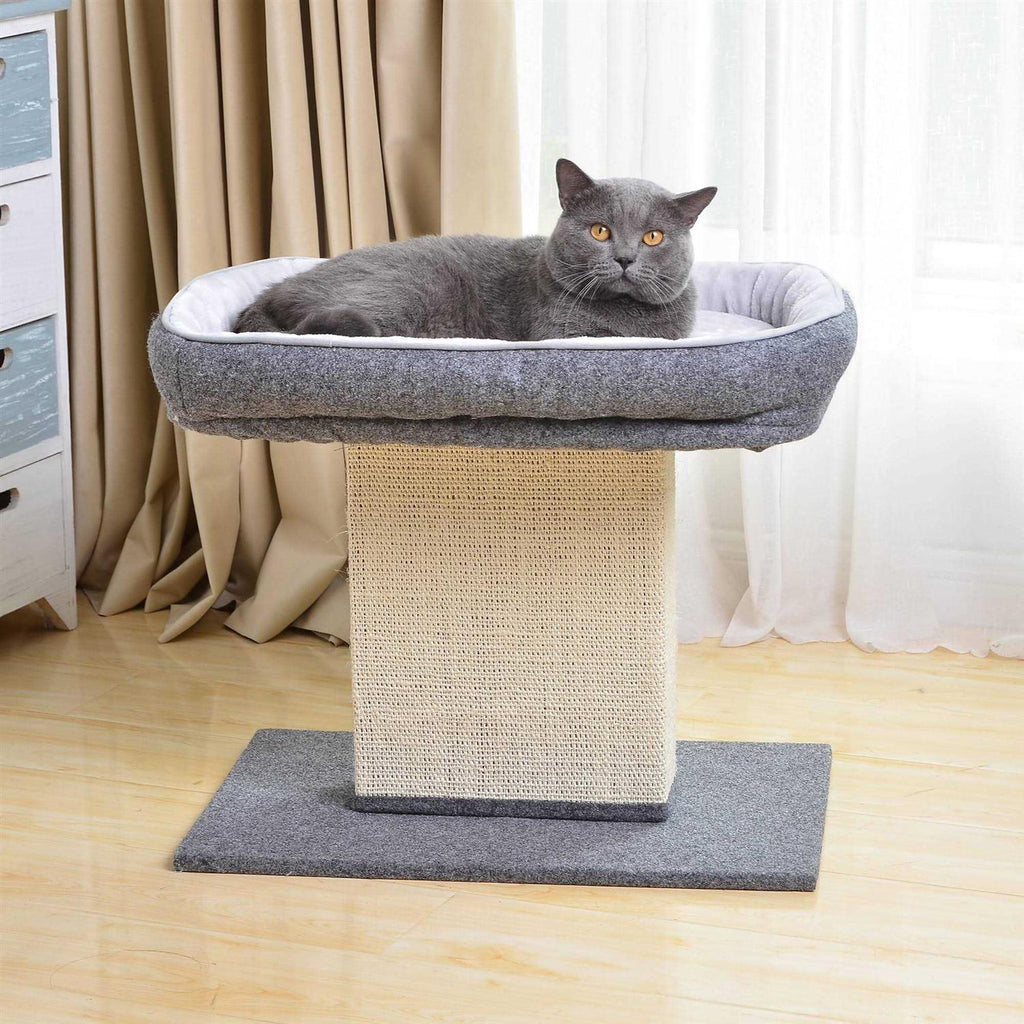 Cat Bed with Sisal Scratching Post Y95350