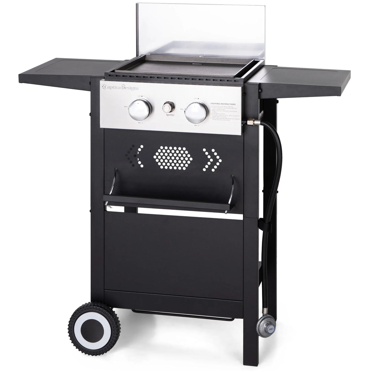 3-Burners Gas Griddle Portable Flat Table Top BBQ Grill 33,000 BTU P82171