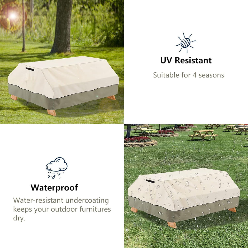 96 Inch Heavy Duty Waterproof Picnic Table Cover E137