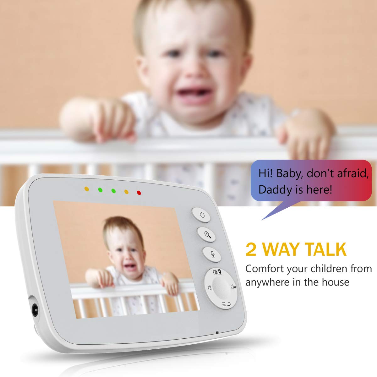 3.2 Video Baby Monitor with Camera A4692