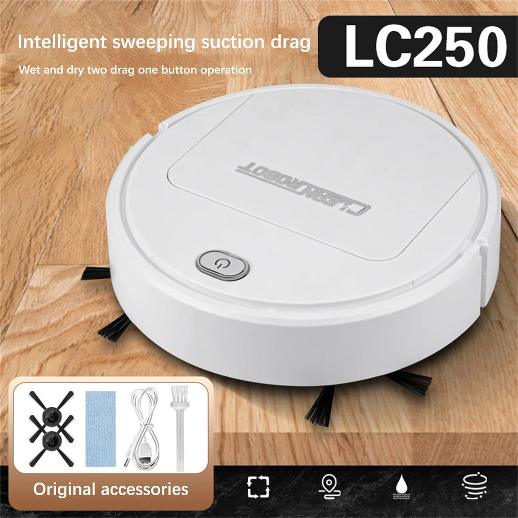 3 In 1 Robotic Cleaner with Dustbin and Brush J2459