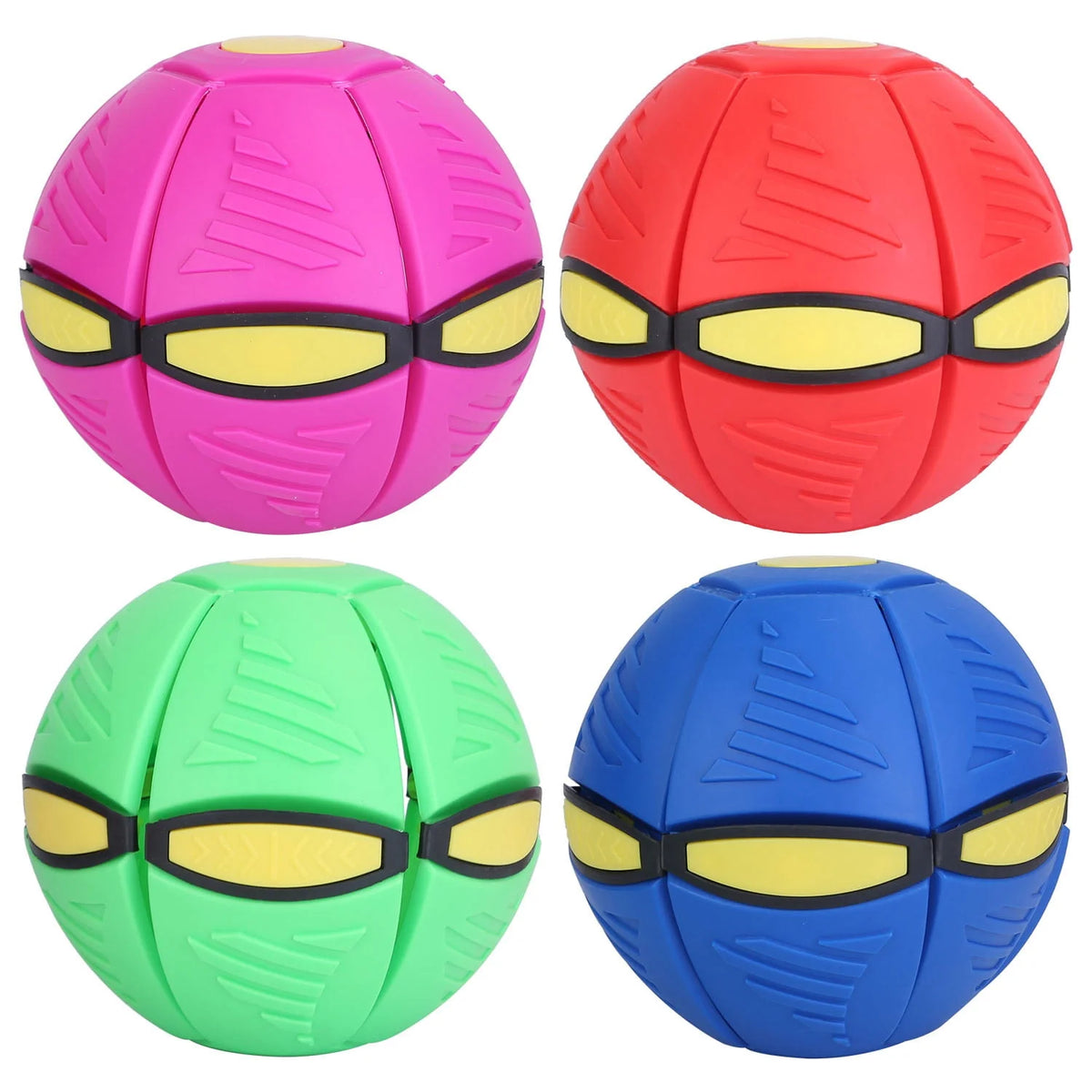 4 Pack LED Flying Saucer Ball Dog Toy Y7517