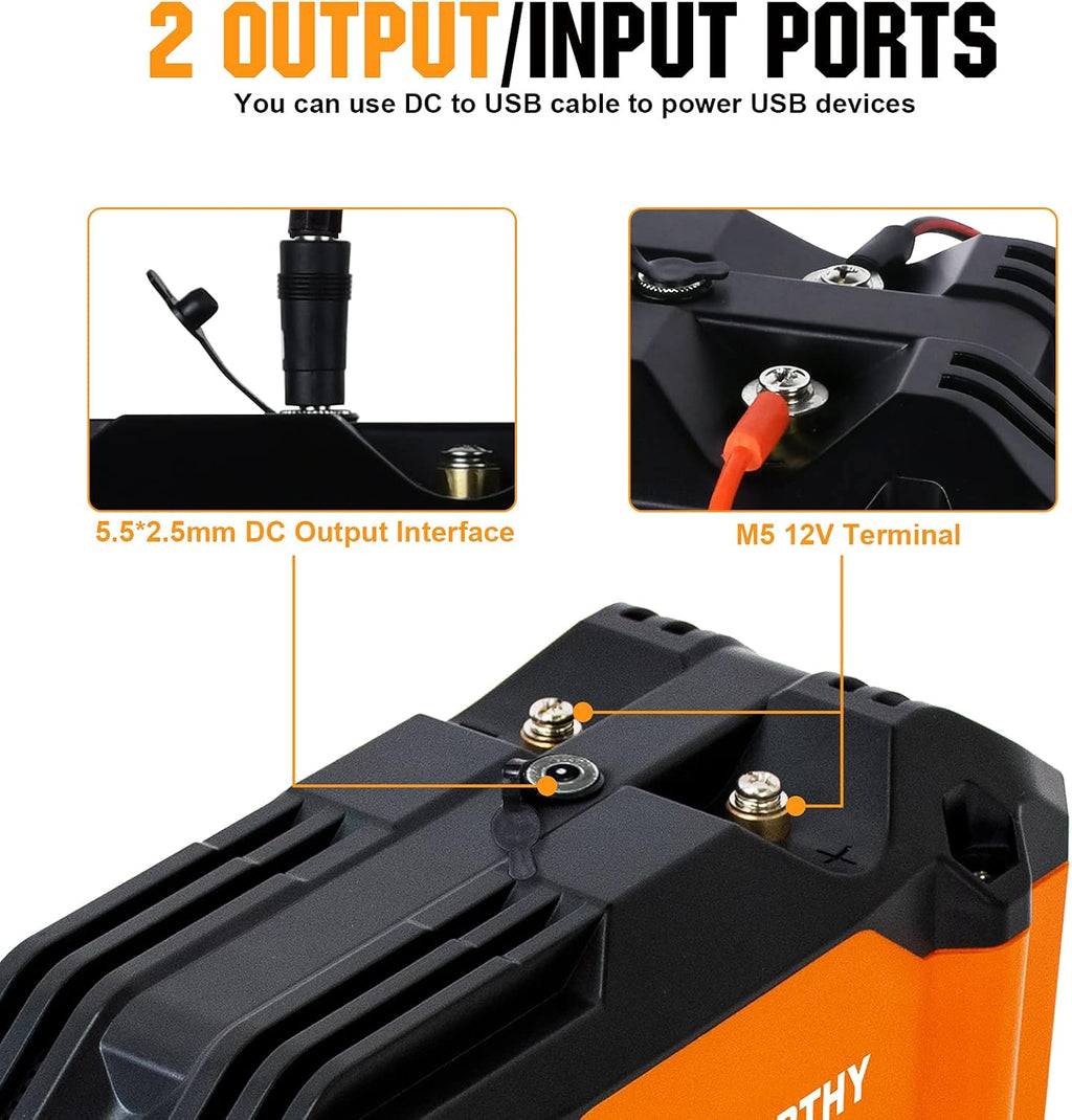 Portable 12V 20Ah LiFePO4 Deep Cycle Rechargeable Battery H4911