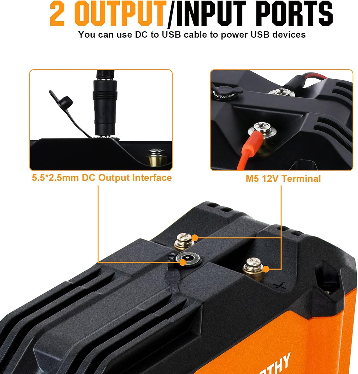 Portable 12V 20Ah LiFePO4 Deep Cycle Rechargeable Battery H4911