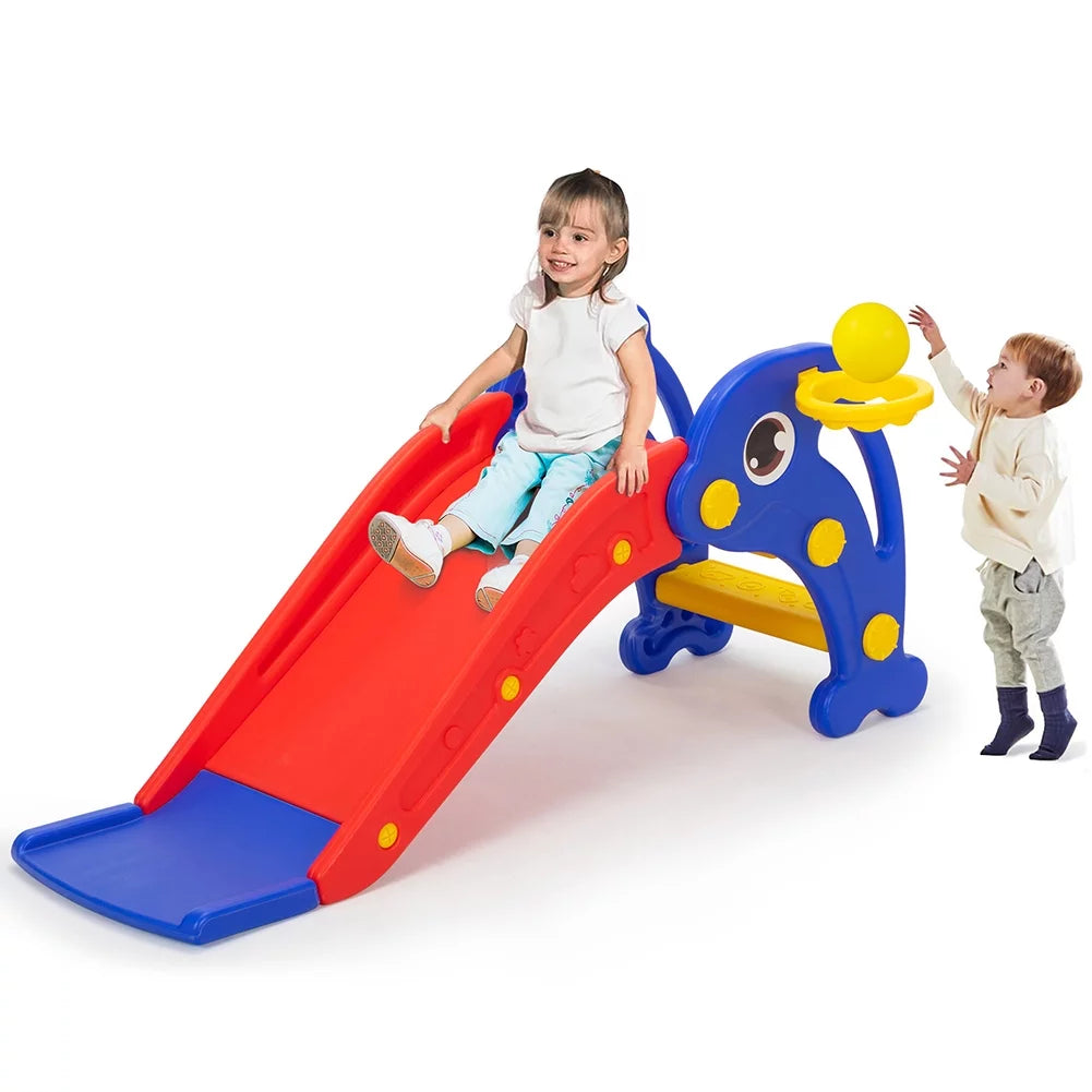 Toddler Slide with Basketball Hoop, Ball and Ladder V776