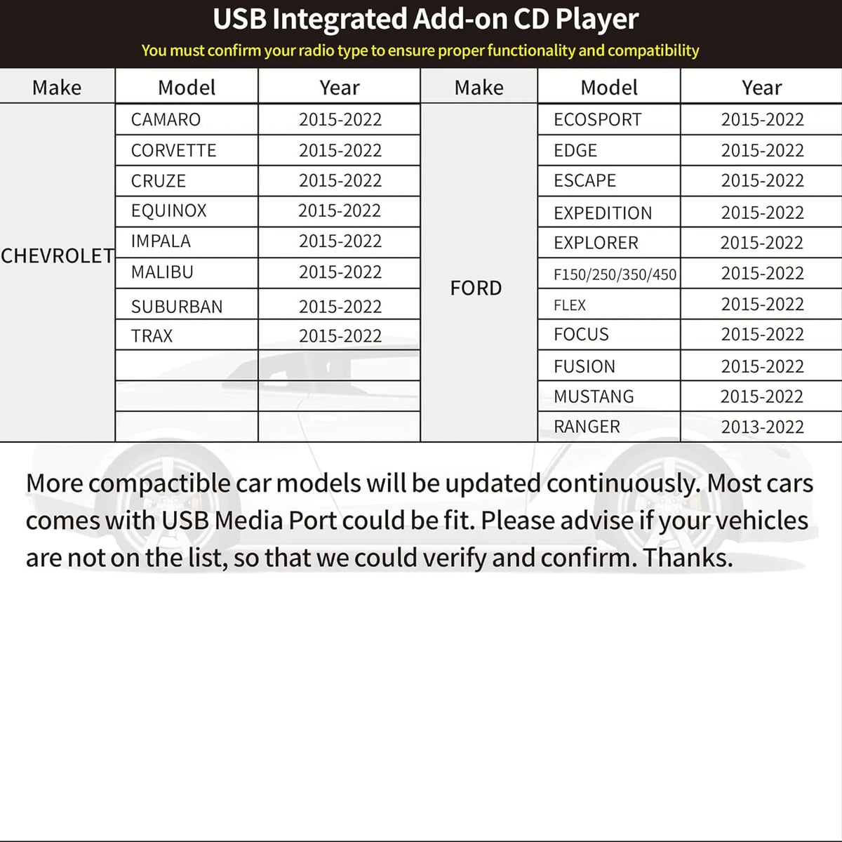 External Portable USB CD Player for Car B6952
