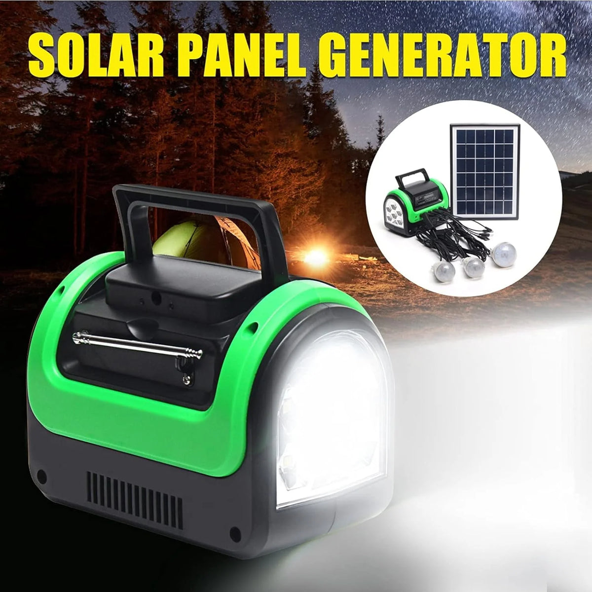 Portable Solar Generator with Solar Panel H25524