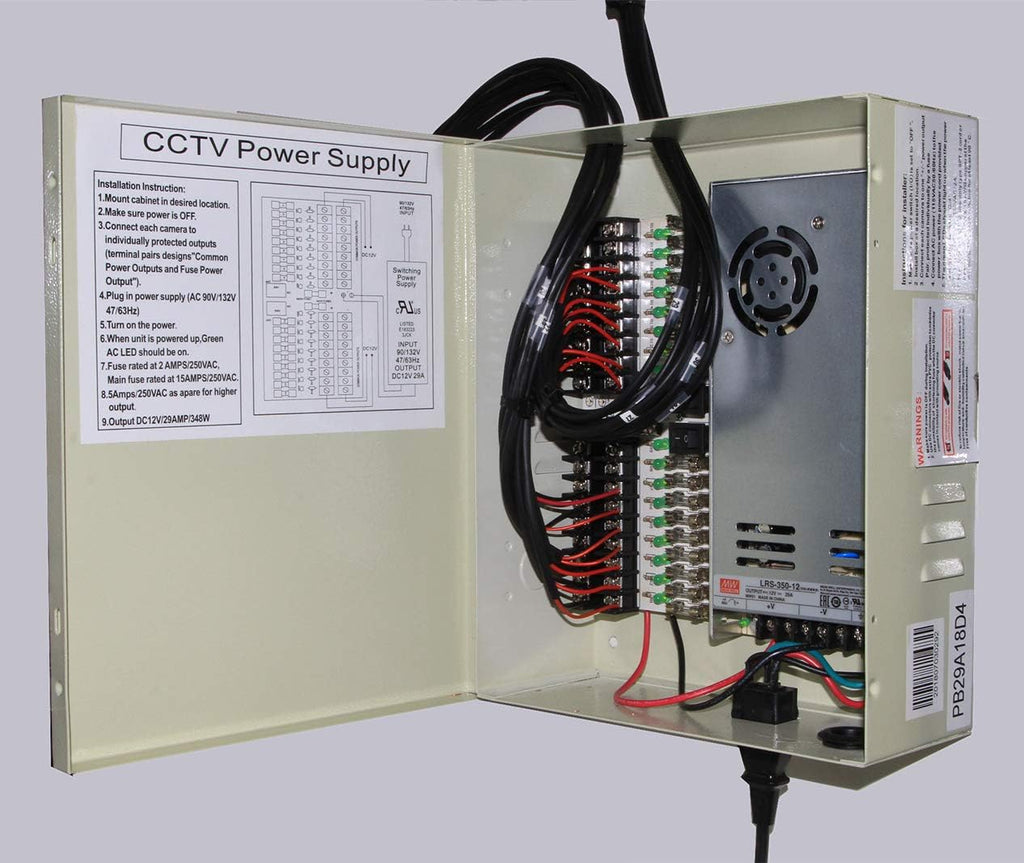 18 Output 12V DC CCTV Power Supply Box W645