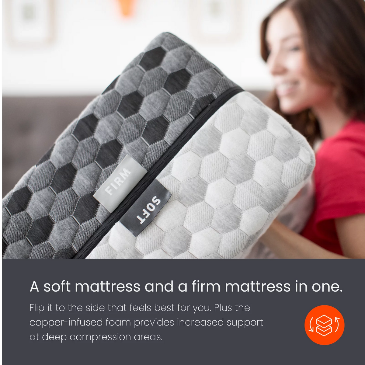 Queen Copper Infused Memory Foam Mattress N4925
