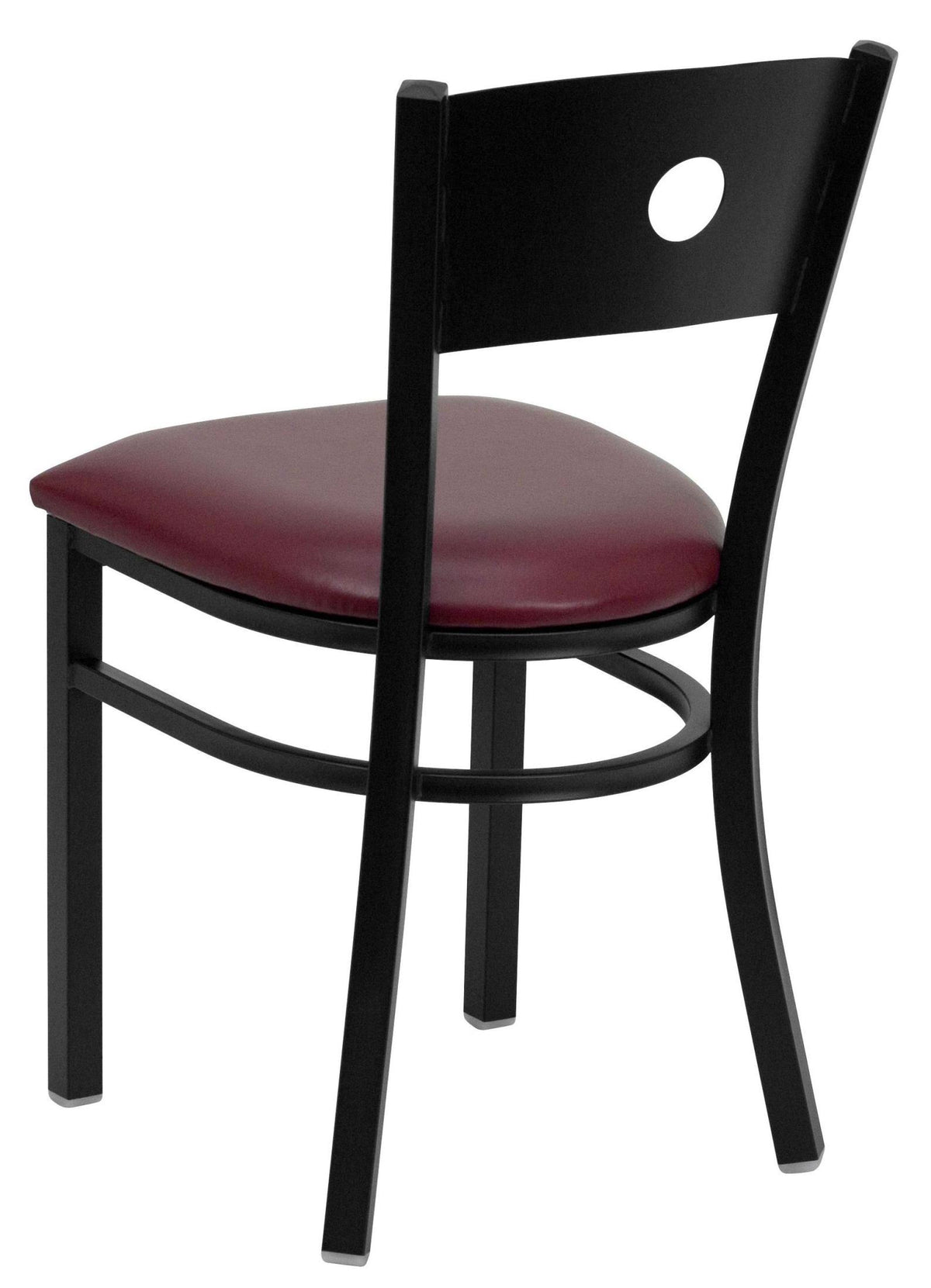 Black Metal Restaurant Chair Q19707