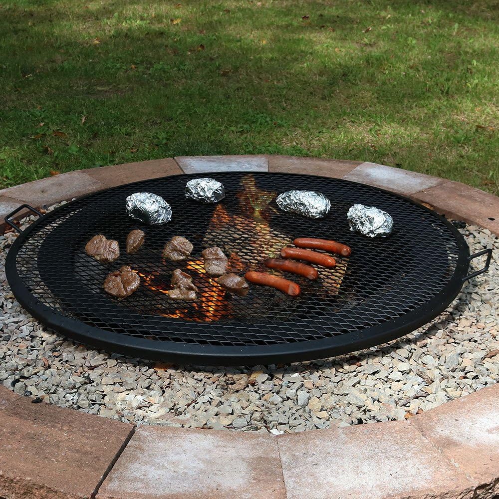 Round Heavy-Duty Steel Fire Pit Cooking Grate L5539